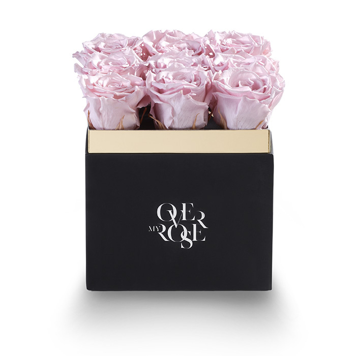 Composizione di rose stabilizzate grande rosa